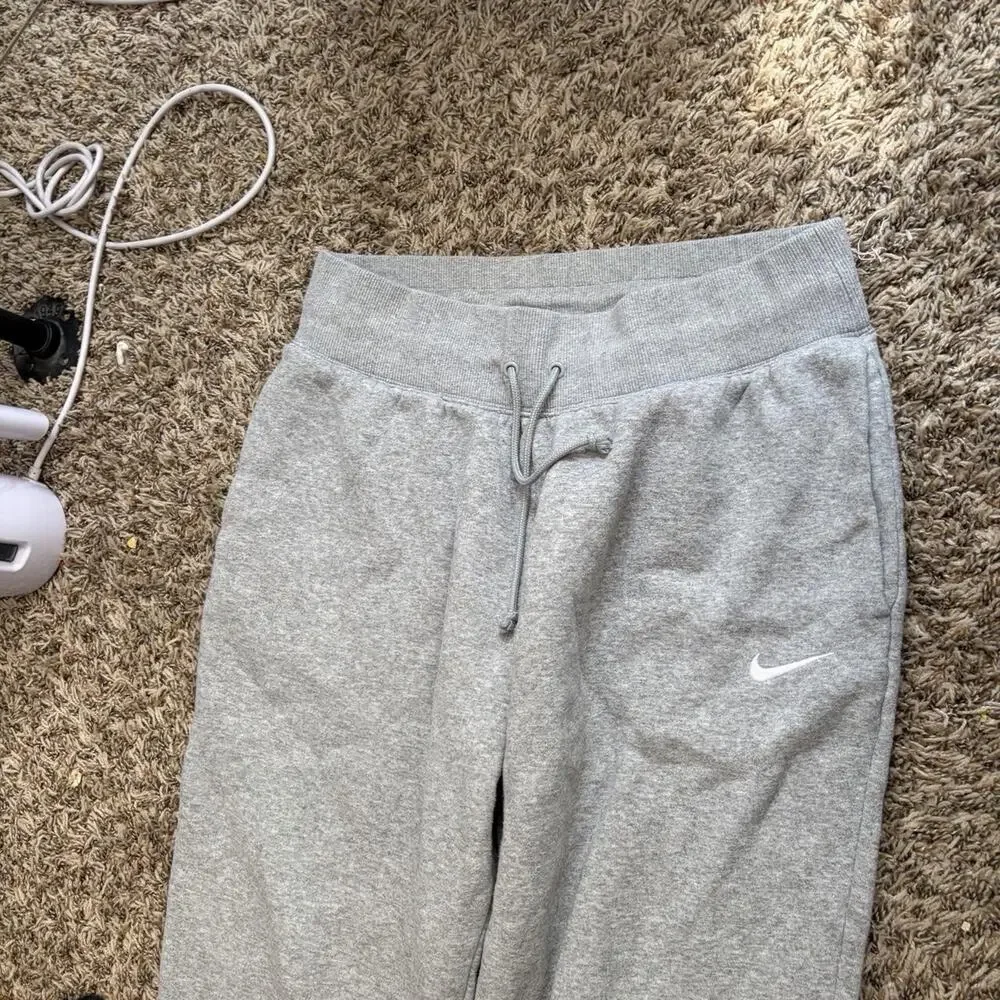 Nike Gray Minimalist Cotton Gym Workout Drawstring Mens L Sweatpants